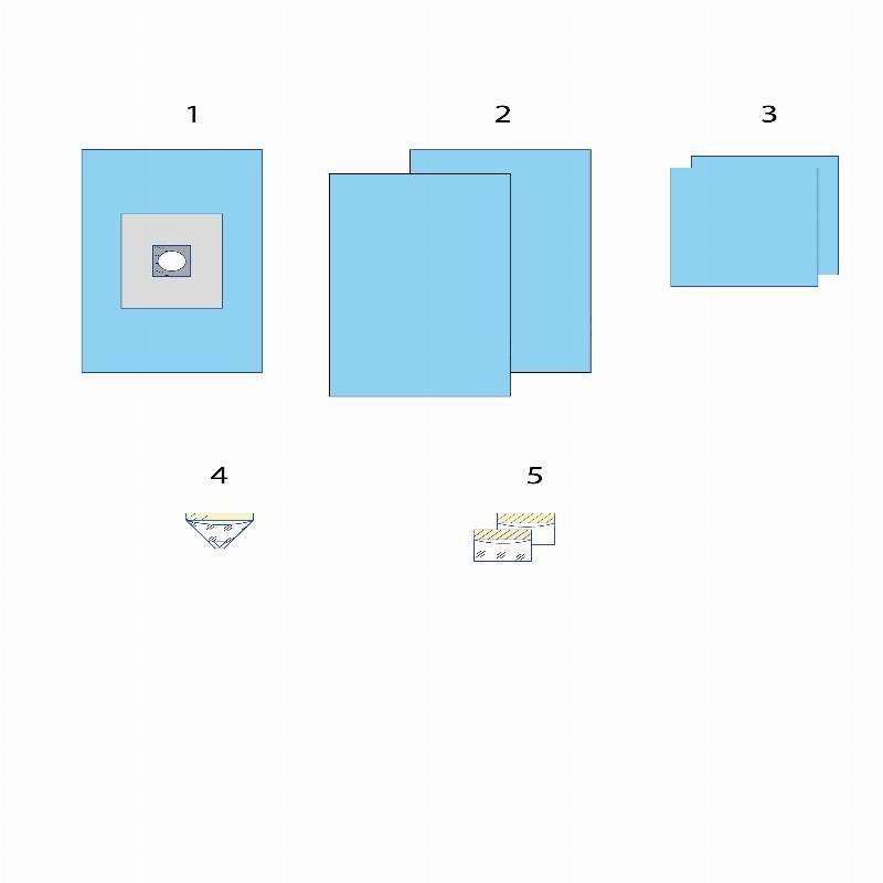 Комплект одягу та покриттів операційних нейрохірургічний (великий спінальний) №1 Taipan-Pharm стерильний
